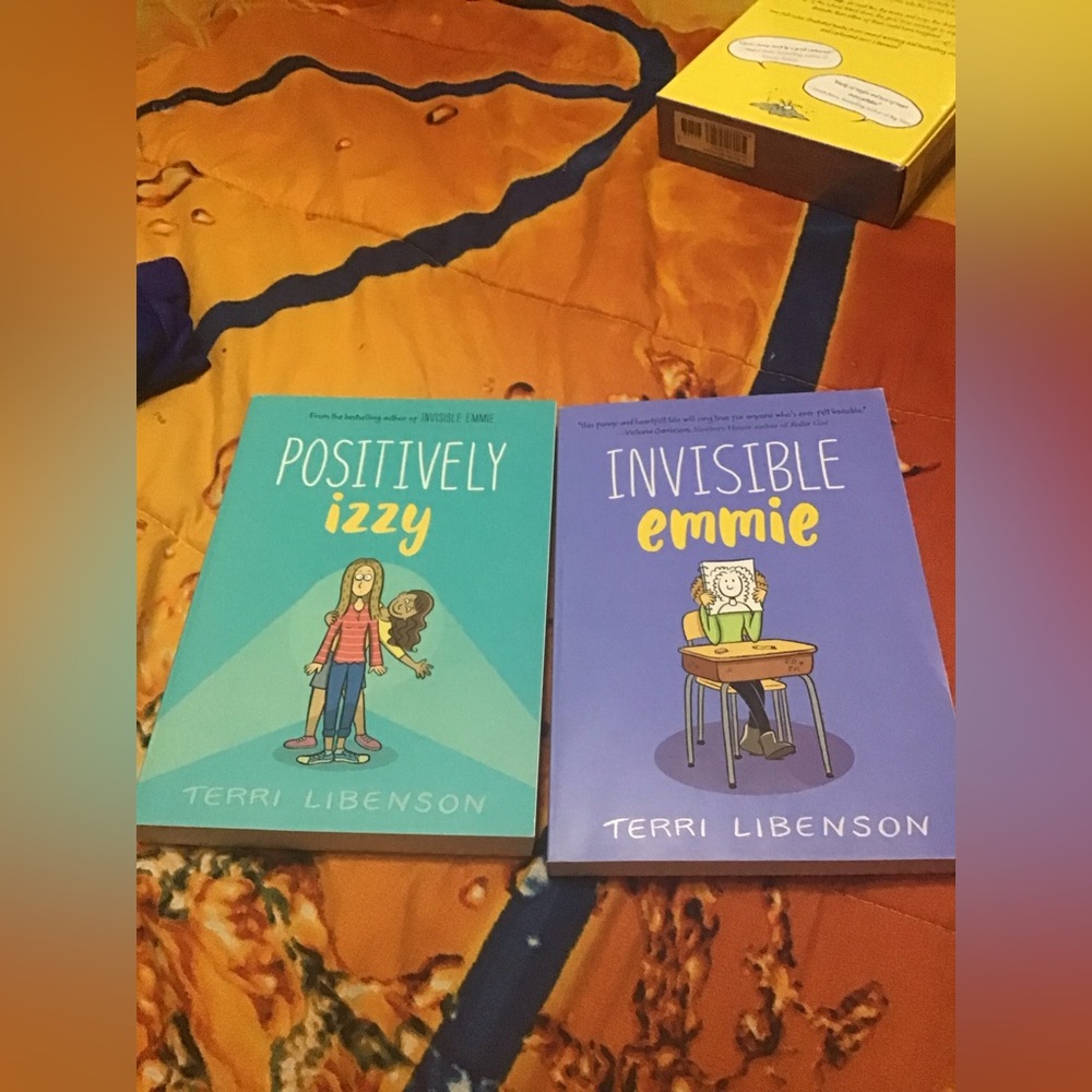 2 book combo pack ( invisible Emmie and positively Izzy)